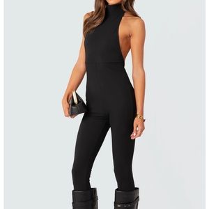 Aero Open Back Halter Jumpsuit